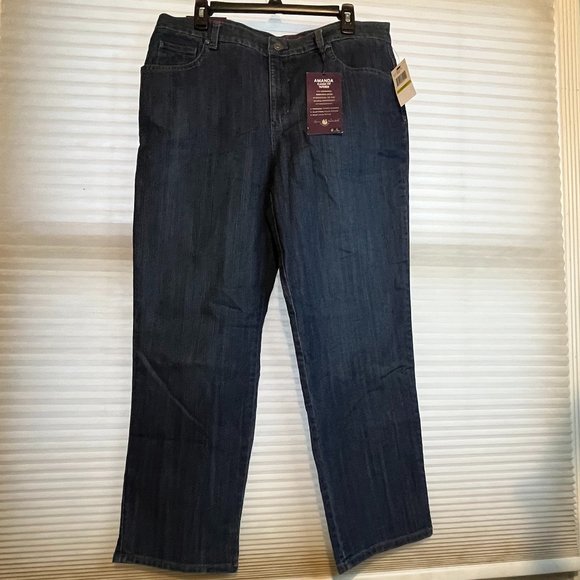 GLORIA VANDERBILT AMANDA CLASSIC FIT STRETCH TAPPERED SIZE 14 NWT - Picture 1 of 7
